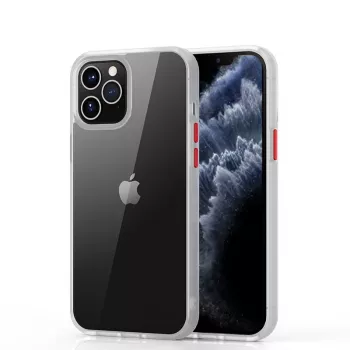 Schokbestendige hoes Devia Shark serie voor iPhone 12 Pro Max, wit