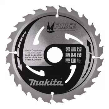 MAKITA CIRKELZAAGBLAD 190x30x24Z M-FORCE HOUT