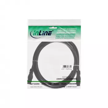 FireWire 800-kabel InLine 39902 1,8 m stekker/stekker zwart