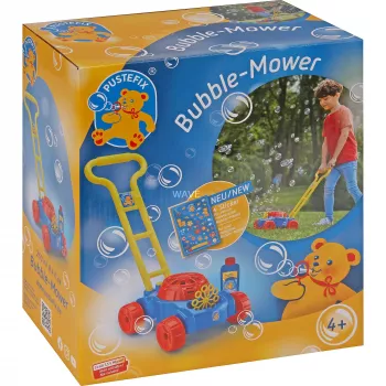 Bubble-Mower grasmaaier, bellen blauw/rood