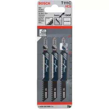 Bosch T 111 C decoupeerzaagblad van koolstofstaal (HCS) 3 stuks