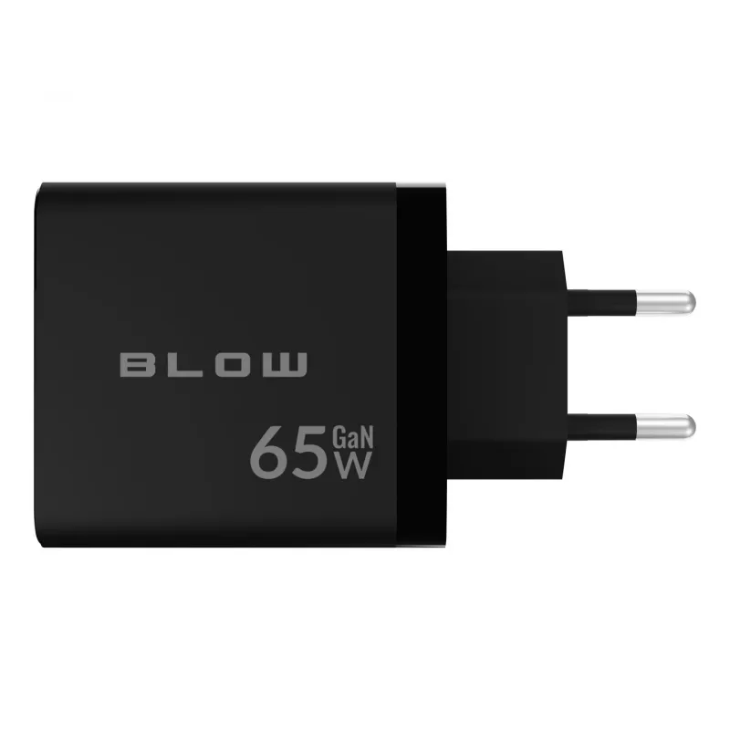 LCD-wandlader USB-stopcontact + USB-Cx2 PD 65W GAN zwart wattmeter