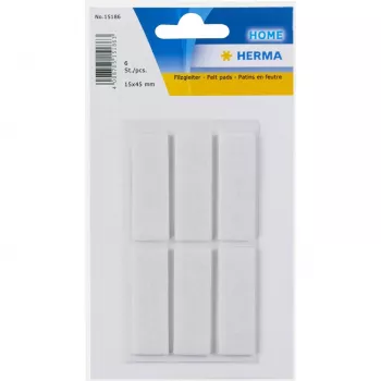 HERMA 15186 zelfklevend etiket rechthoek wit 15x45mm 6 stuks