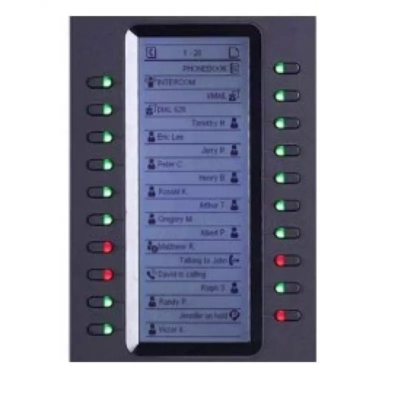 Grandstream Networks GXP2200EXT IP-uitbreidingsmodule zwart 20 toetsen