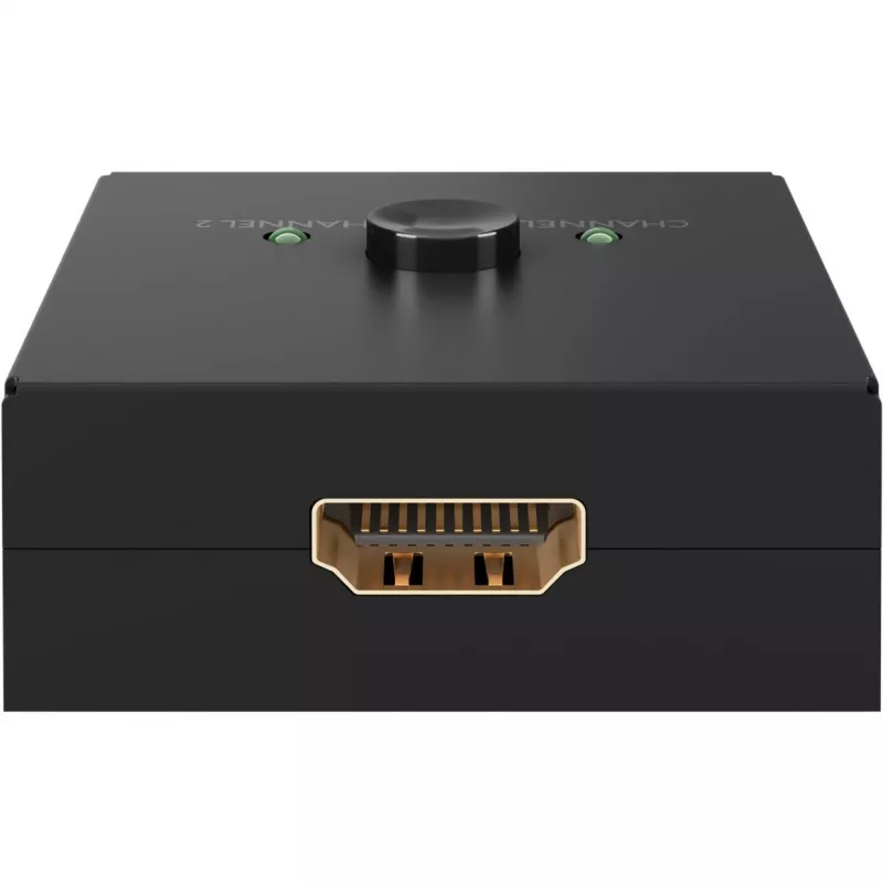 Goobay 58485 Handmatige HDMI-switch 2 naar 1, 4K 30 Hz, Zwart