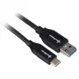 USB 3.2 Gen 2 kabel, USB-A stekker > USB-C stekker (zwart, 0,5 meter)