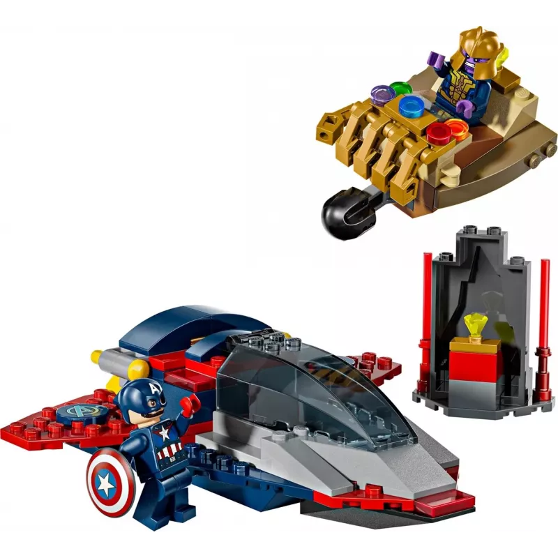 Bouwset LEGO Marvel Super Heroes Captain America Thanos 76319 — 107 onderdelen, 2 minifiguren, leeftijd 4+