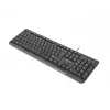 NATEC toetsenbord TROUT SLIM USB, US-layout, zwart