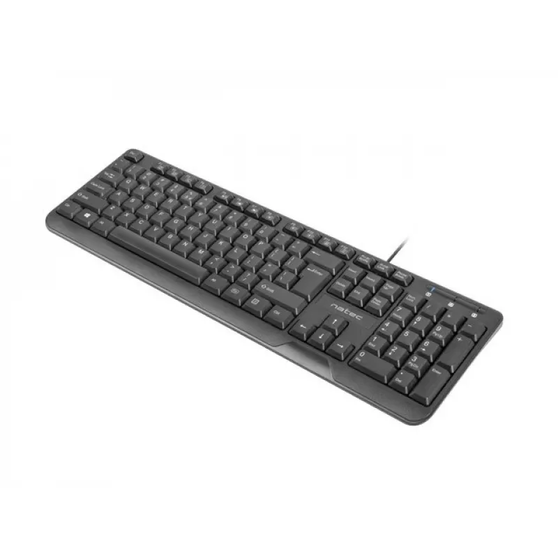 NATEC toetsenbord TROUT SLIM USB, US-layout, zwart