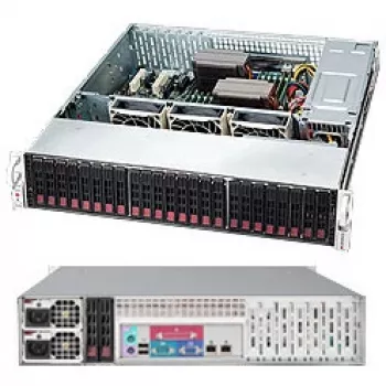 Supermicro SC216 BAC-R920LPB - rack - rack-mountable - 2U - verbeterd, uitgebreid ATX - SATA/SAS - hot-swap 920 watt - zwart