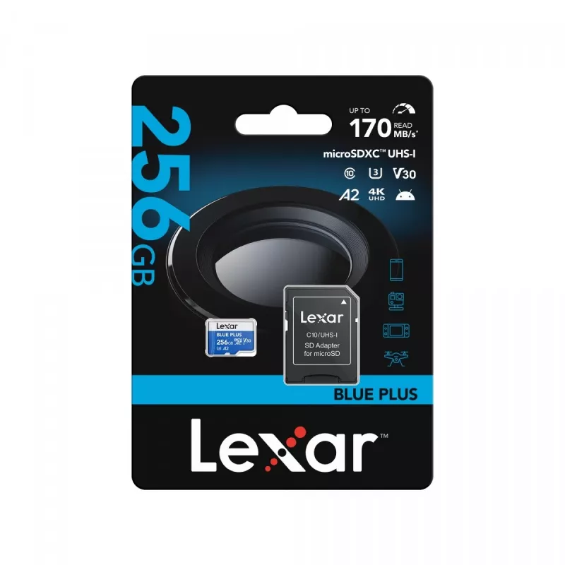 Geheugen Micro SDXC 256GB UHS-I W A Lexar LMSBLPL256G BNANG