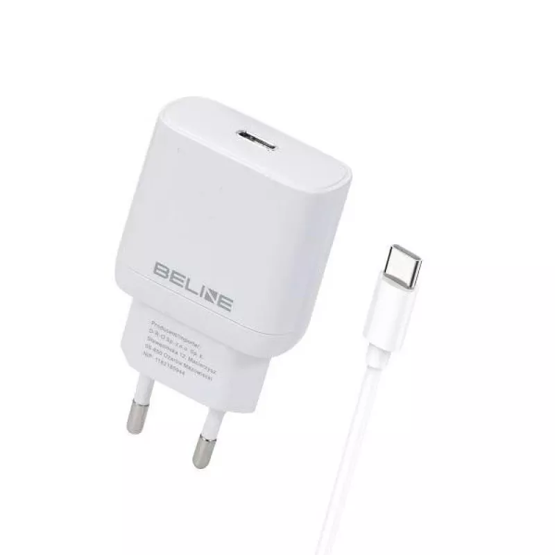 Oplader 30W USB-C Beline Beli02177 wit met USB-C-kabel