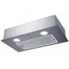 Inbouwafzuigkap CANDY CBG625/1X, 520 mm breedte, 207 m³/h, koolfilter, draaiknop, zilver