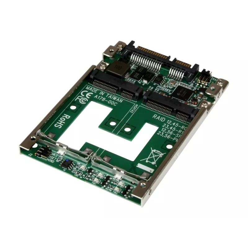 StarTech.com Dual mSATA SSD naar 2,5 inch SATA RAID-adapter converter