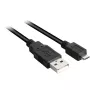 USB 2.0 kabel, USB-A stekker > Micro-USB stekker (zwart, 3,0 meter)