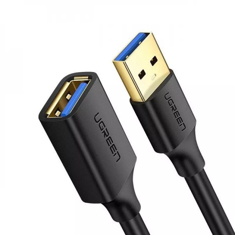 Ugreen verlengkabel-adapter USB 3.0 (bus) naar USB 3.0 (stekker) 2 m (zwart)
