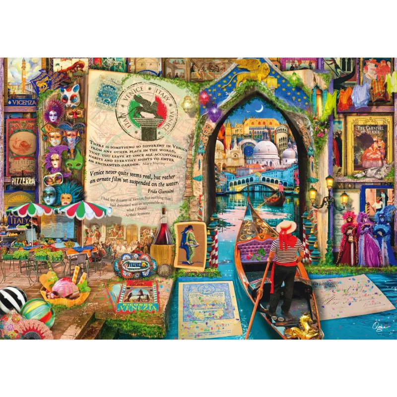Puzzel Schmidt Spiele Aimee Stewart: Herinneringen aan Venetië — 1000 stukjes
