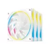 Computer-behuizingsventilator DeepCool FL12 SE WH 12 cm wit 3 stuks