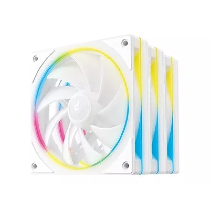 Computer-behuizingsventilator DeepCool FL12 SE WH 12 cm wit 3 stuks