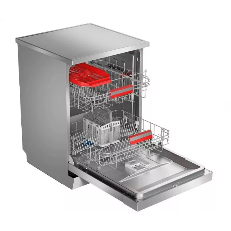 Toshiba DW-14F5EE(S)-PL vrijstaande vaatwasser, 60 cm, 14 couverts, zilver