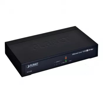 Netwerk-gateway PLANET VC-234 managed 4-poorts Fast Ethernet (10/100) rackmount 1U, DC-ingang, 0,8 Gbit/s switching-capaciteit