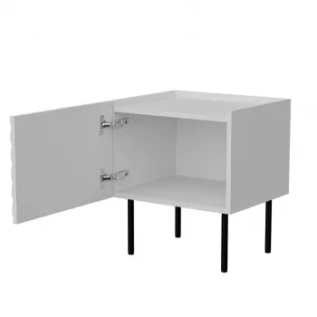Nachtkastje Cama LUCCA nachtkastje 2 stk. 47x40x52 cm wit MDF/spaanplaat