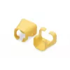 DIGITUS - kabelclips met kleurcodering - voor patchkabels - geel (verpakking van 100) (A-CC-Y)