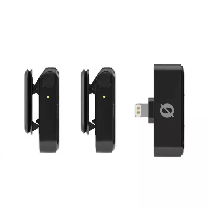 Draadloos microfoonsysteem Rode Wireless Micro Lightning — omnidirectioneel, 48 kHz, 24-bit, 100 m bereik, 7 u batterij
