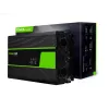 Auto-omvormer Green Cell INV22 — 1500 W, 12 V DC naar 230 V AC, 50 Hz, LED, actieve koeling, zwart