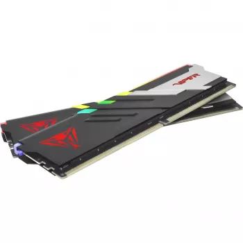 DIMM 64 GB DDR5-6000 (2x 32 GB) dual-kit, werkgeheugen zwart, PVVR564G600C30K, Viper Venom RGB, INTEL XMP, AMD EXPO