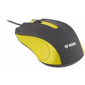 USB bedrade muis, 3 knoppen, rubberachtig oppervlak