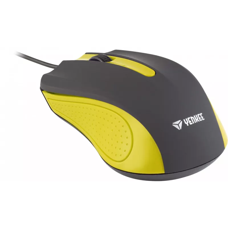 USB bedrade muis, 3 knoppen, rubberachtig oppervlak