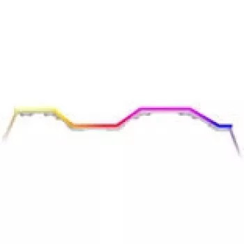 LED-strip HYTE Noodle LN70 ARGB wit — adresseerbare ARGB-verlichtingsstrip voor pc-behuizingen en sfeerverlichting