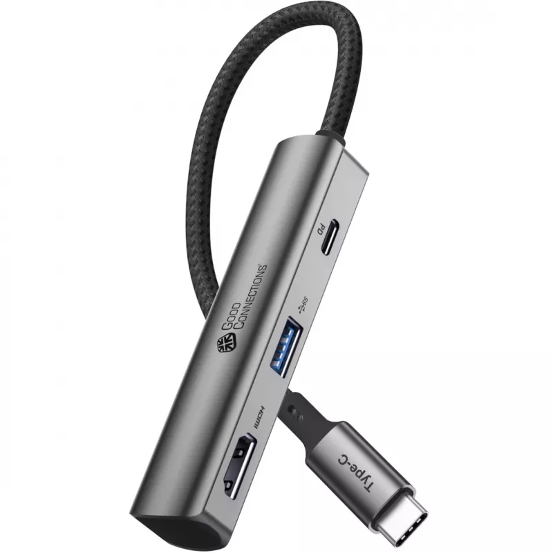 USB Type-C-hub Alcasa HUB-C002A 5000 Mbit/s HDMI USB 3.0