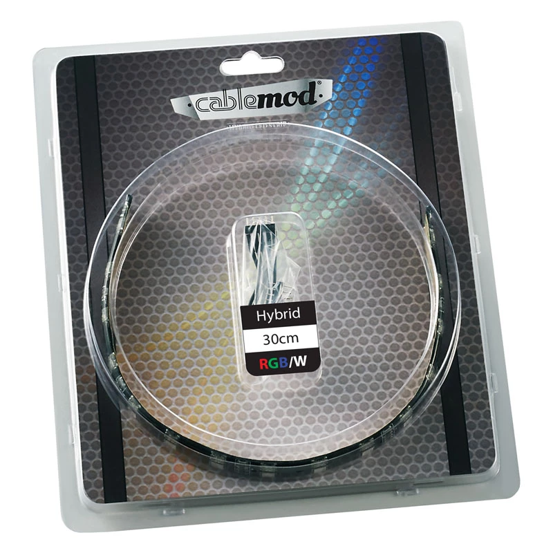 LED-strip CableMod CM-LED-30-D30RGBW-R wit RGB 30 cm
