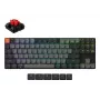 Mechanisch toetsenbord Keychron K1X-B1, 80% (87 toetsen), USB + Bluetooth, QWERTY Engels, grijs, RGB-achtergrondverlichting