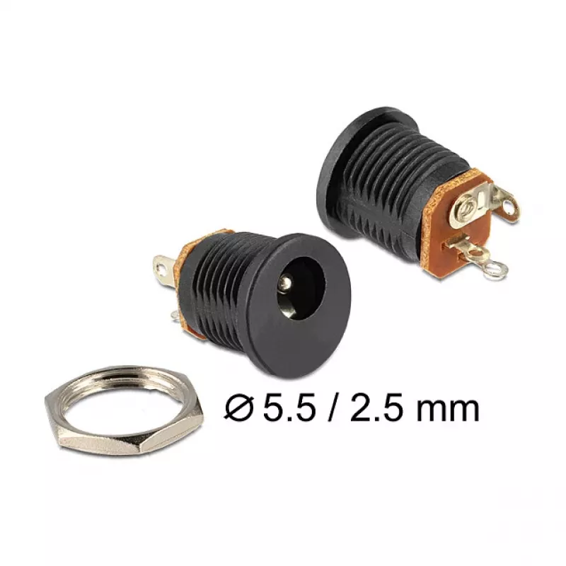 Voedingsbus DeLOCK 65690 zwart