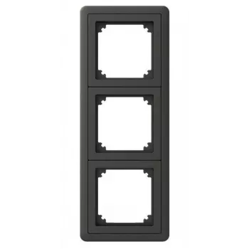Schneider Electric Exxact 3-voudig frame met afneembare adapter 7 antraciet