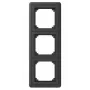 Schneider Electric Exxact 3-voudig frame met afneembare adapter 7 antraciet