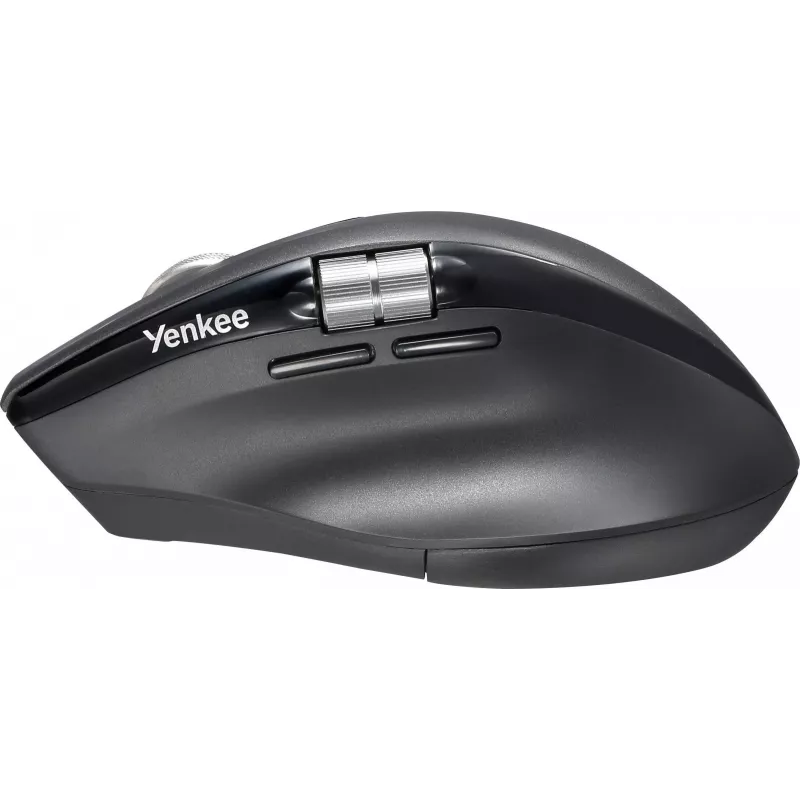 Draadloze muis YENKEE SPIN DUAL 2095BK — compacte optische dual-mode muis, model YMS 2095B SPIN
