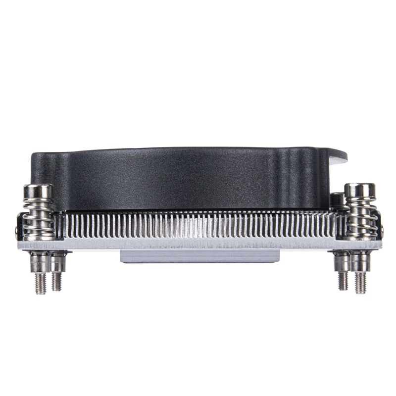 Processorkoeler SILVERSTONE SST-XE01-1700A — 8 cm ventilator, 1000–5500 tpm, dual-kogellager, zwart