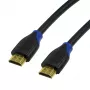 LogiLink CH0062 High Speed HDMI 2.0-kabel met Ethernet, 4K/60Hz Ultra HD, 3D, vergulde connectoren, 2 m, zwart