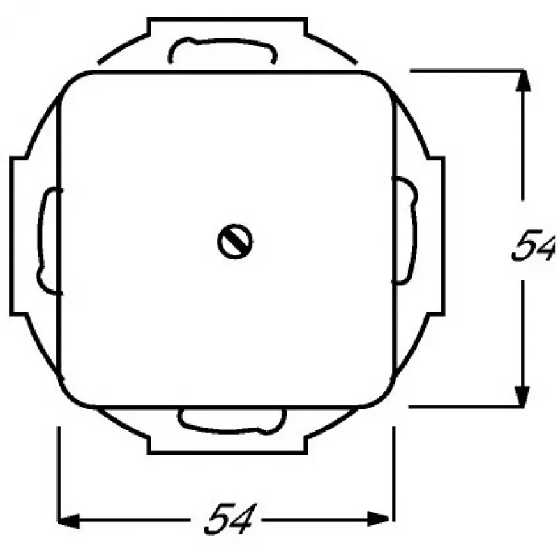 BUSCH-JAEGER blindafdekking 2538-212 Duro 2000 SI draagring wit 2538-212 (1715-0-0218)