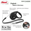 Flexi New CLASSIC 5 m zwart honden-rolriem