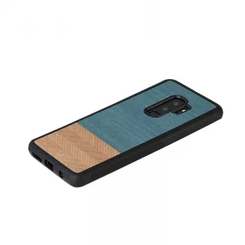 Smartphonehoesje man and wood voor Samsung Galaxy S9 Plus — denim zwart