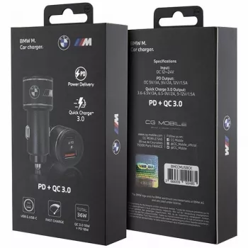 Auto-oplader 20W PD-QC 3.0 snelladen zwart