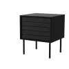 Cama nachtkastje, 2 stuks CORTINA 45x40x51 zwart