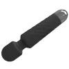 Clitoris-massageapparaat Erolab Wand-M zwart — oplaadbaar, waterdicht