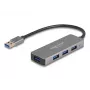 DeLOCK 63171 USB-hub 3.2 Gen 1 Type-A 5000 Mbit/s grijs
