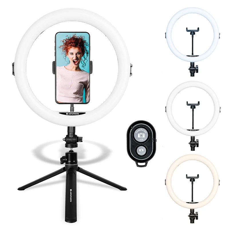 Agfa Arl11 Ring Light 120 LED Ring Vlog + statief + afstandsbediening
